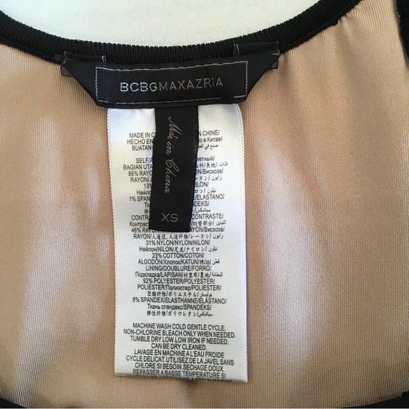 BCBG Maxazria EUC Black Bandage Top Sz XS - Picture 4 of 4